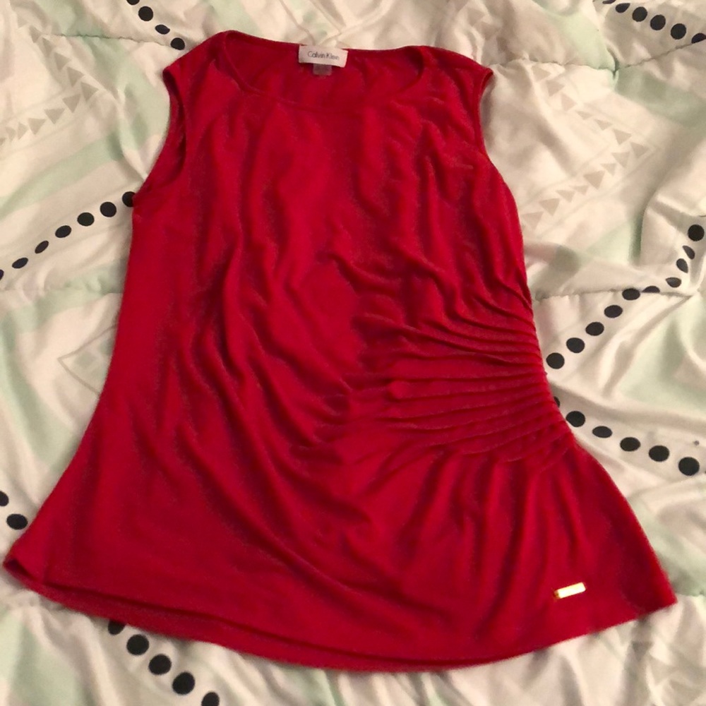Ruched dressy tank